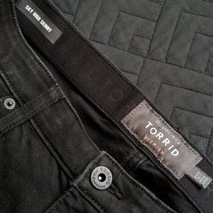 Torrid Sky High Ripped Skinny Jeans